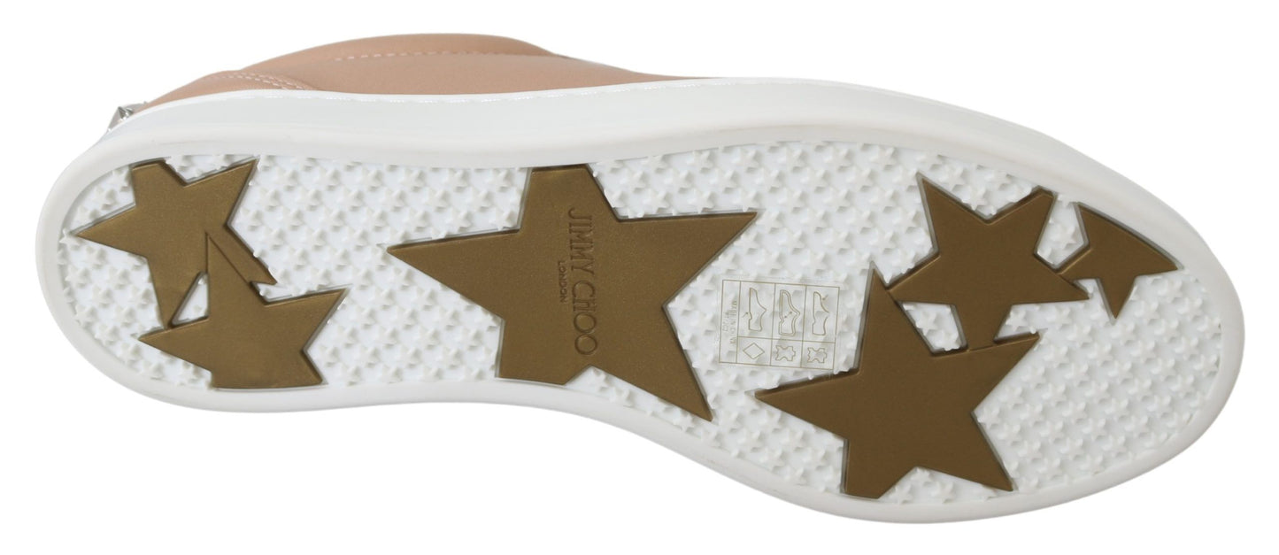 Jimmy Choo Powder Pink Nappa Leather Sneakers – EU36/US6 par Jimmy Choo | Disponible sur Sandy Store ByNet