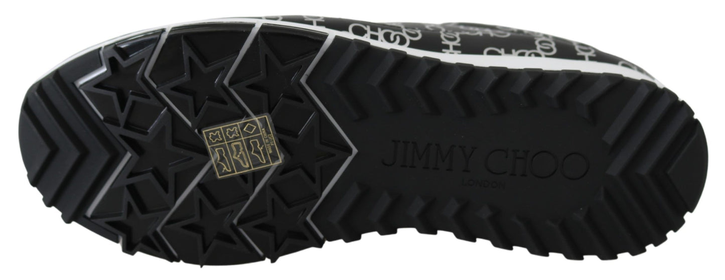 Jimmy Choo Elegant Black & Silver Leather Sneakers – EU35.5/US5.5 par Jimmy Choo | Disponible sur Sandy Store ByNet