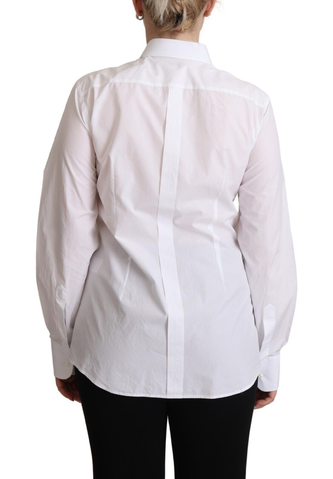 Dolce & Gabbana Elegante Camisa De Vestir De Popelina Blanca