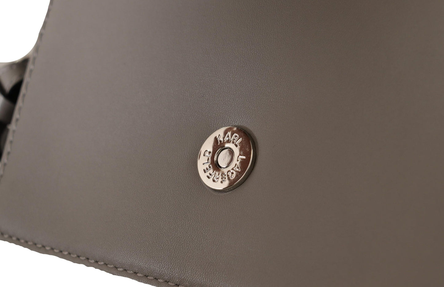 Karl Lagerfeld Elegant Grey Leather Crossbody Bag – par Karl Lagerfeld | Disponible sur Sandy Store ByNet