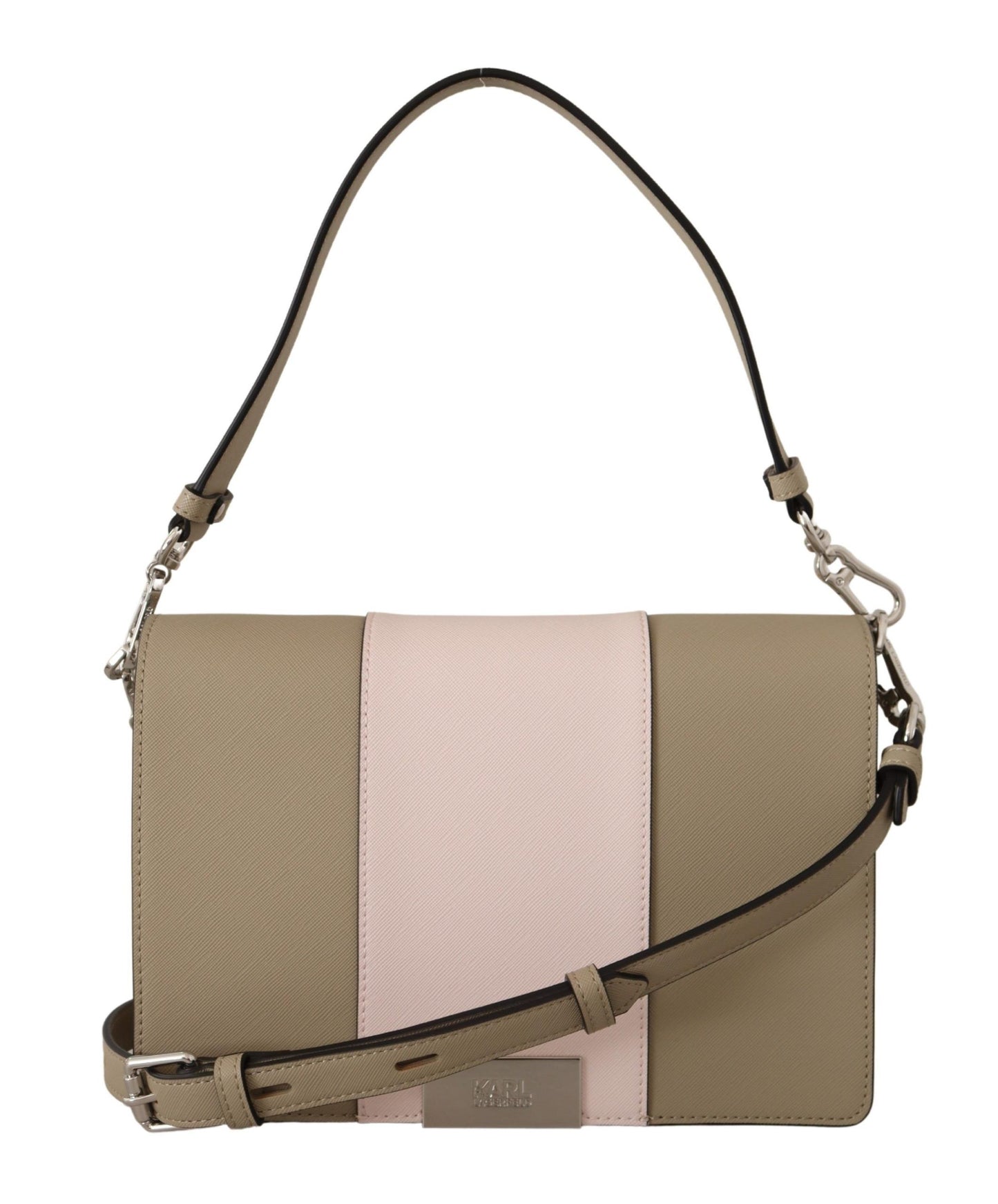 Karl Lagerfeld Chic Sage Shoulder Bag with Dual Straps – par Karl Lagerfeld | Disponible sur Sandy Store ByNet