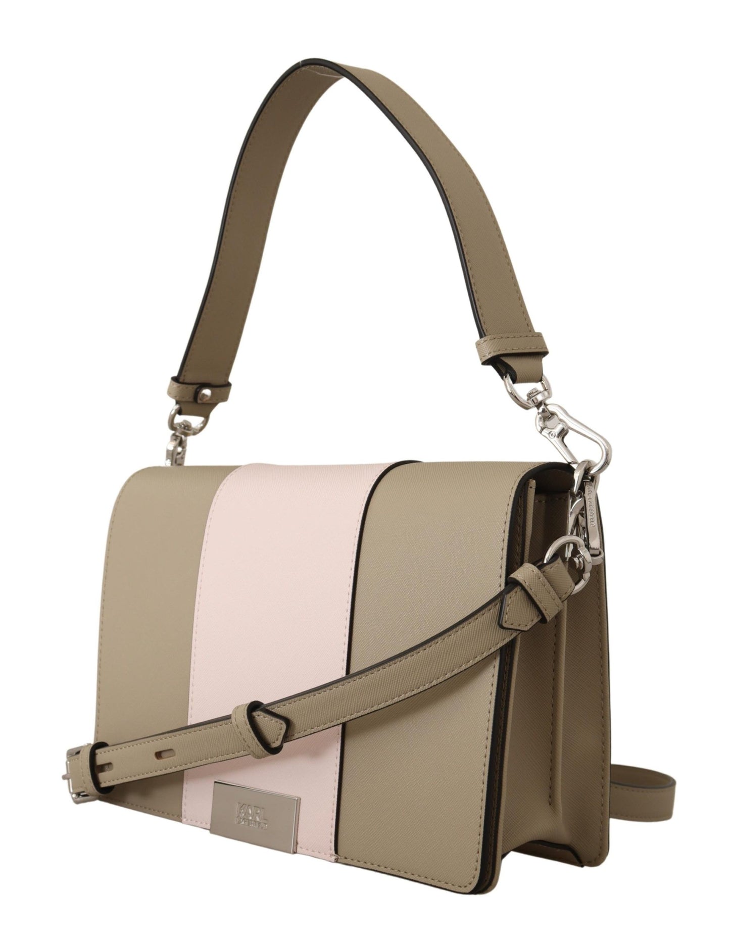 Karl Lagerfeld Chic Sage Shoulder Bag with Dual Straps – par Karl Lagerfeld | Disponible sur Sandy Store ByNet