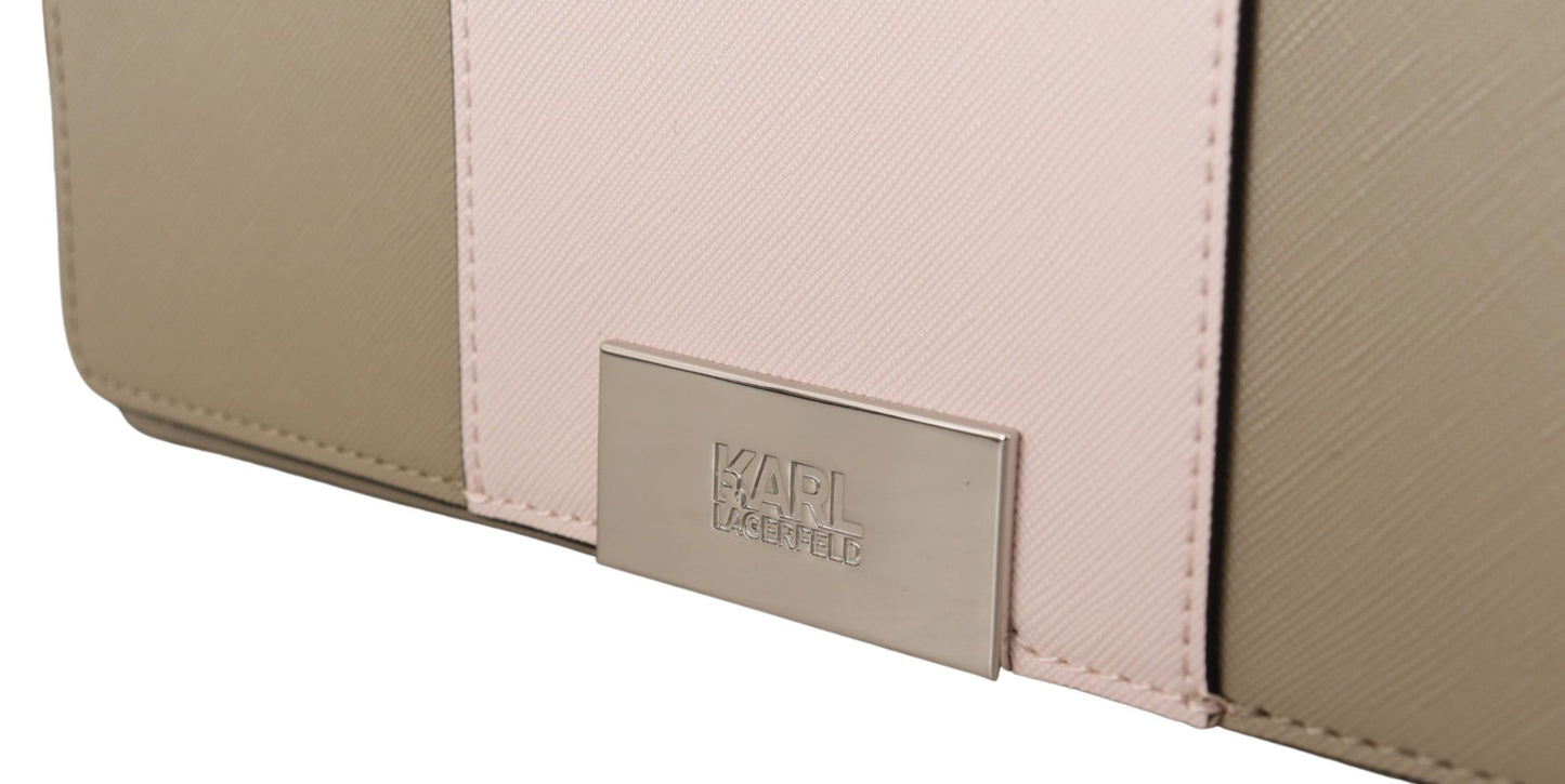 Karl Lagerfeld Chic Sage Shoulder Bag with Dual Straps – par Karl Lagerfeld | Disponible sur Sandy Store ByNet