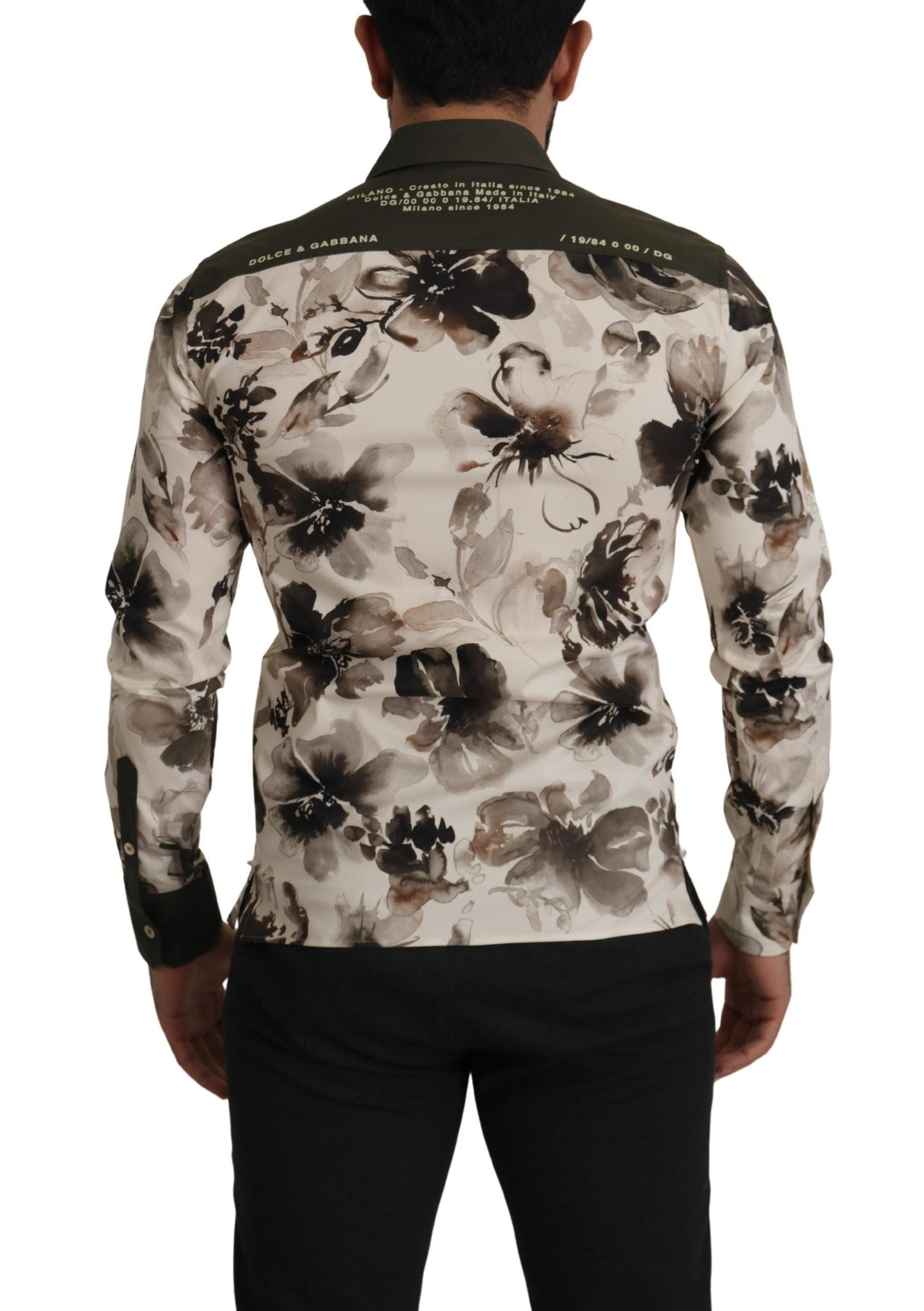 Dolce & Gabbana Camisa casual de algodón con estampado floral