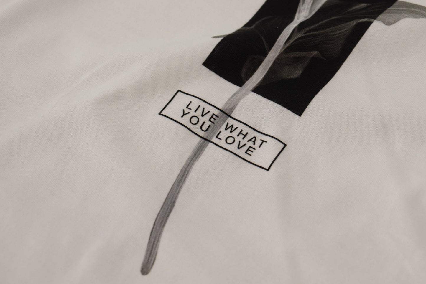 Dolce & Gabbana White Black Roses Crewneck Cotton T-shirt