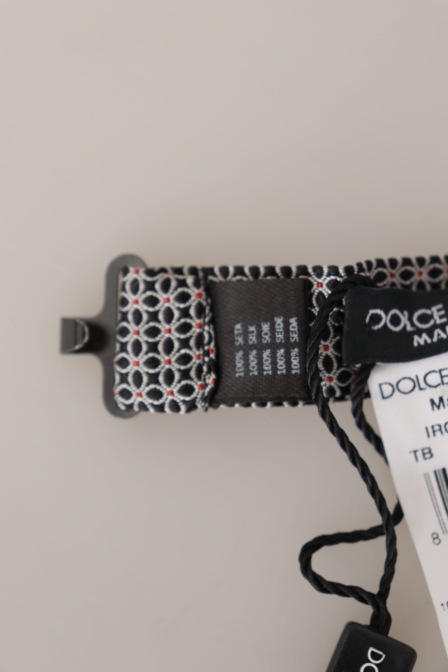 Dolce & Gabbana Elegante pajarita de seda negra