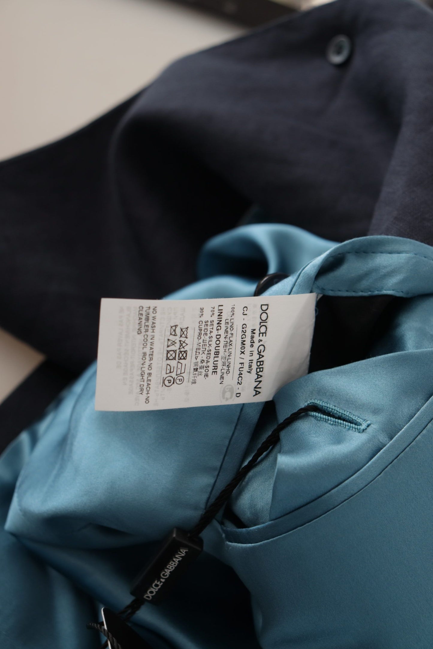 Dolce & Gabbana Blazer elegante de lino con botonadura única