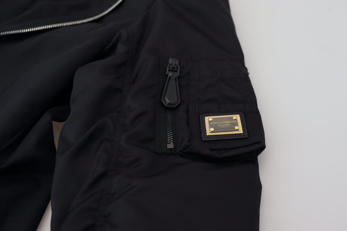 Dolce & Gabbana Elegante Chaqueta De Lana Virgen Negra