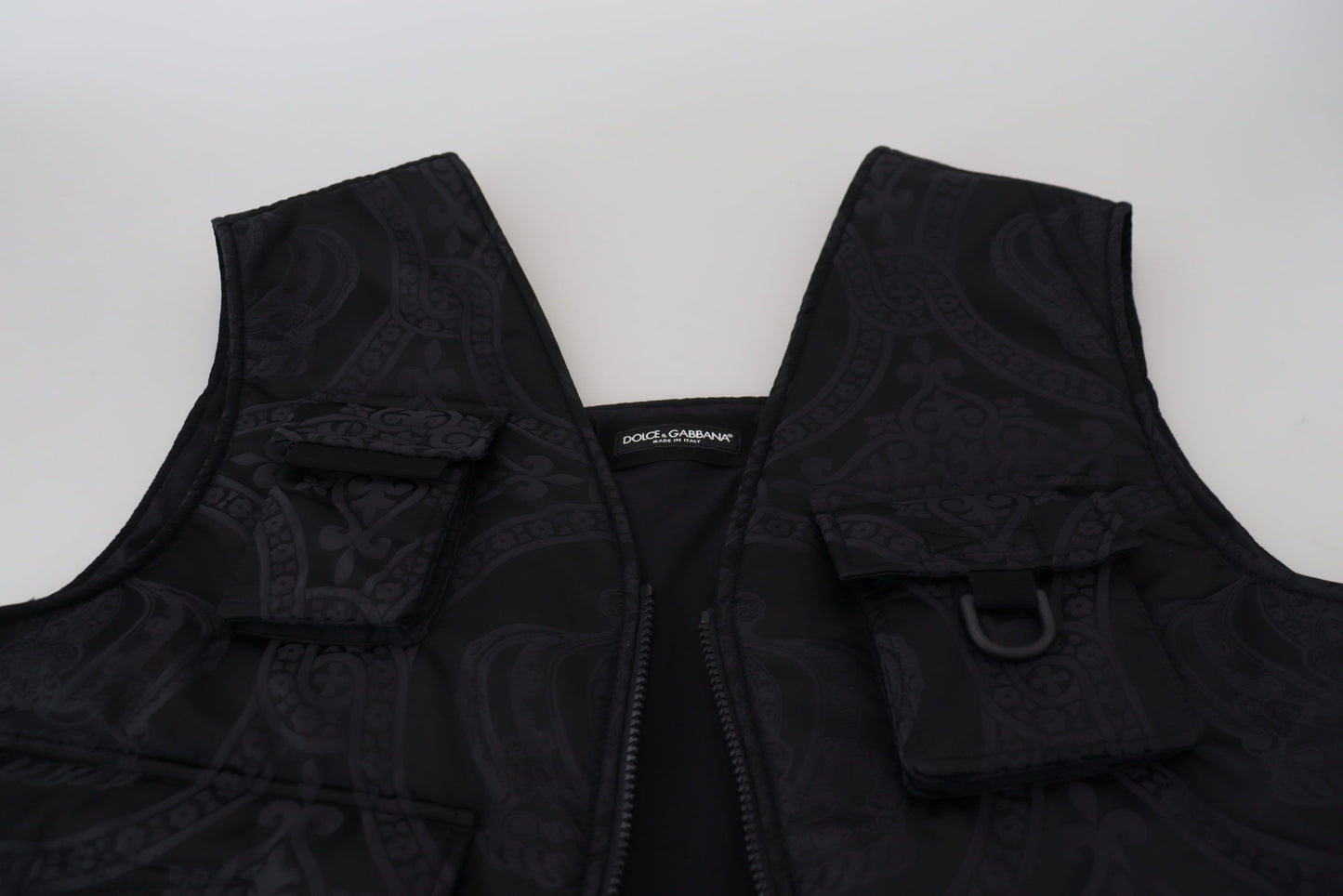 Dolce & Gabbana Elegante chaqueta sin mangas en negro