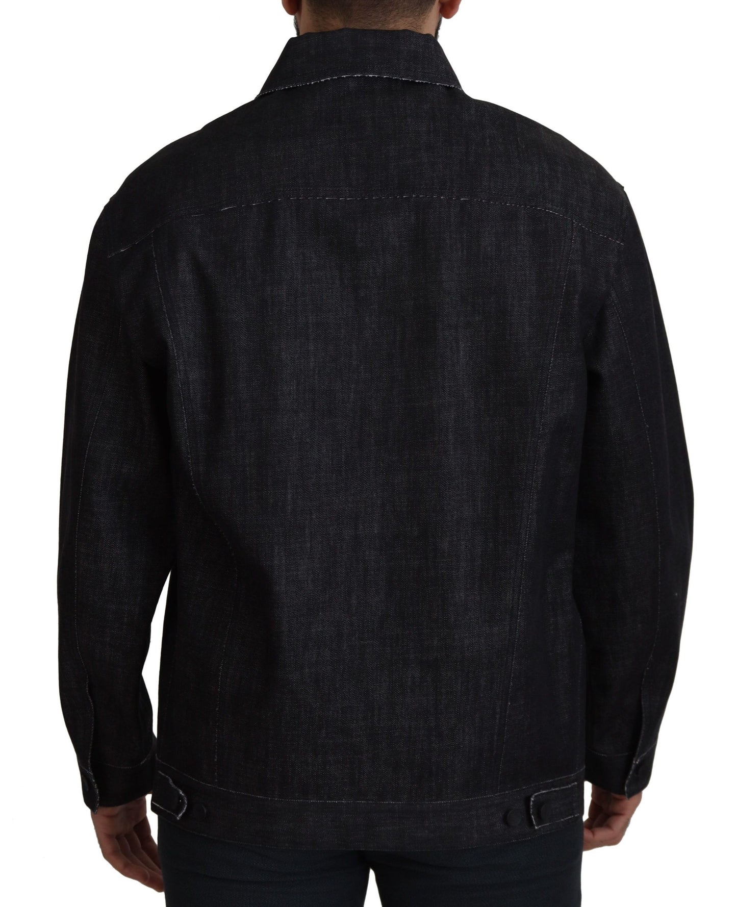 Dolce & Gabbana Elegante chaqueta vaquera negra