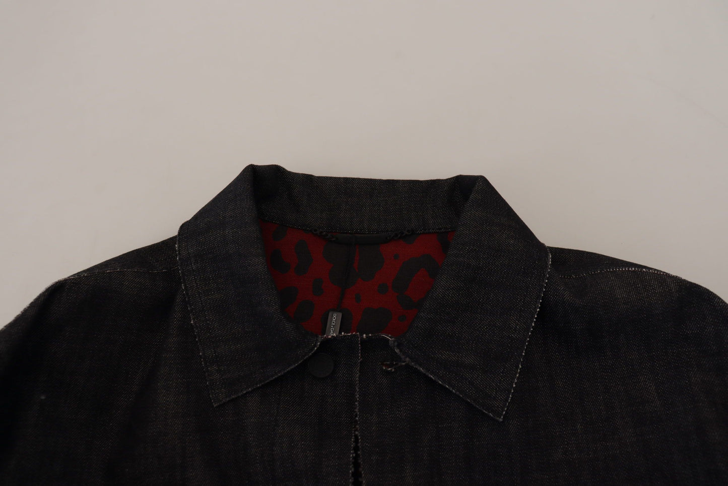 Dolce & Gabbana Elegante chaqueta vaquera negra