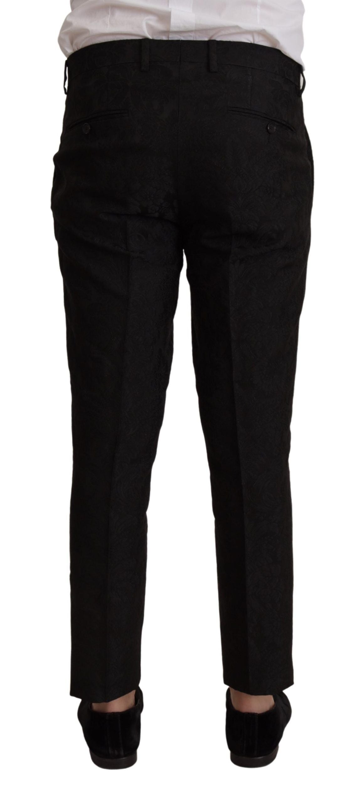 Dolce & Gabbana Elegante traje Martini negro de dos piezas