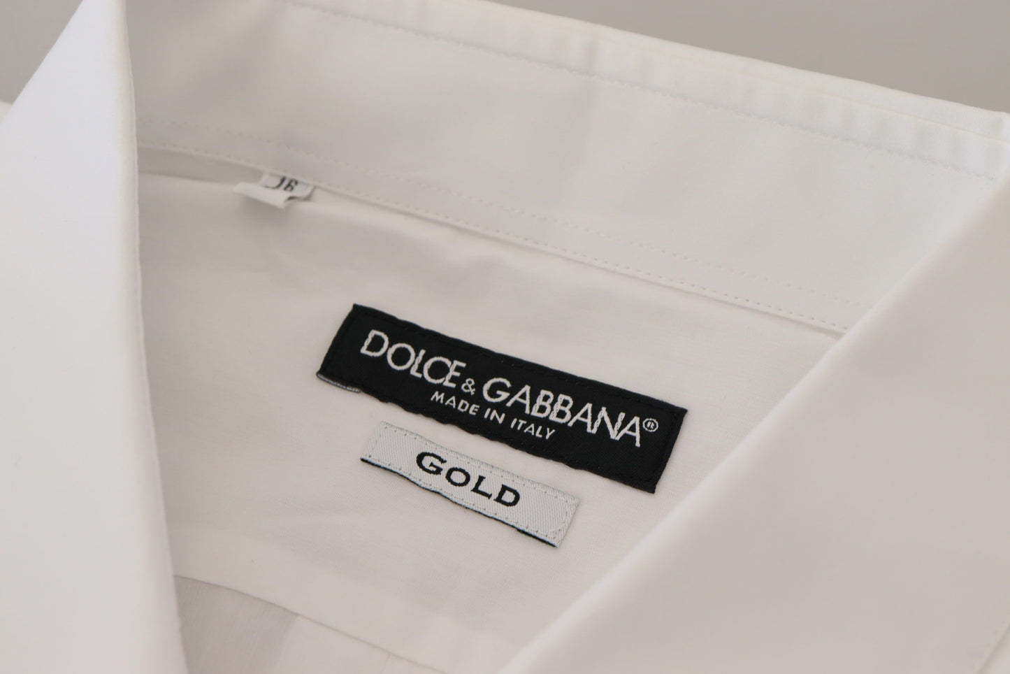Dolce & Gabbana Elegante camisa de vestir blanca con plumas de pavo real