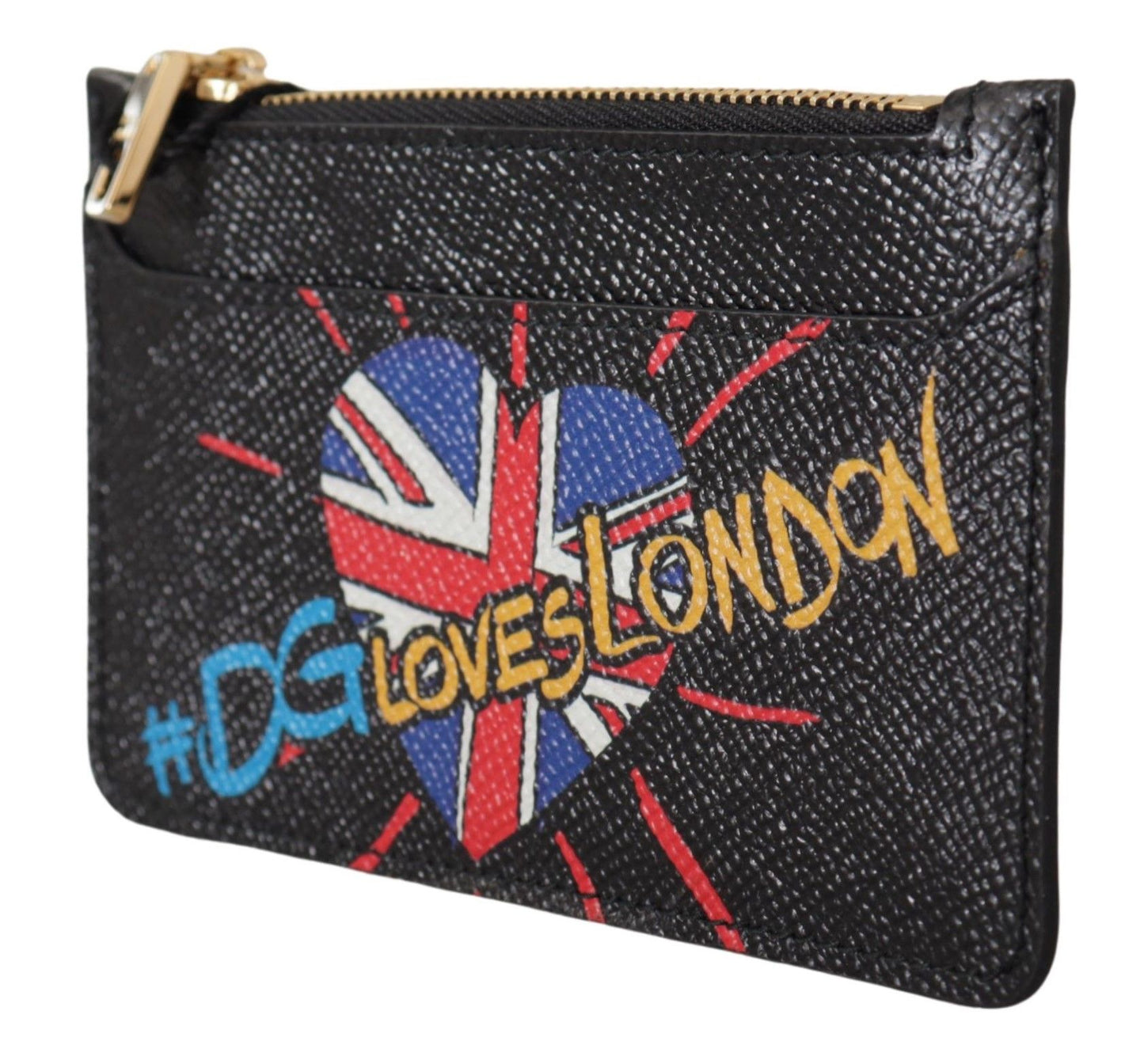 Dolce & Gabbana Elegante Monedero de Piel con Cierre de Cremallera