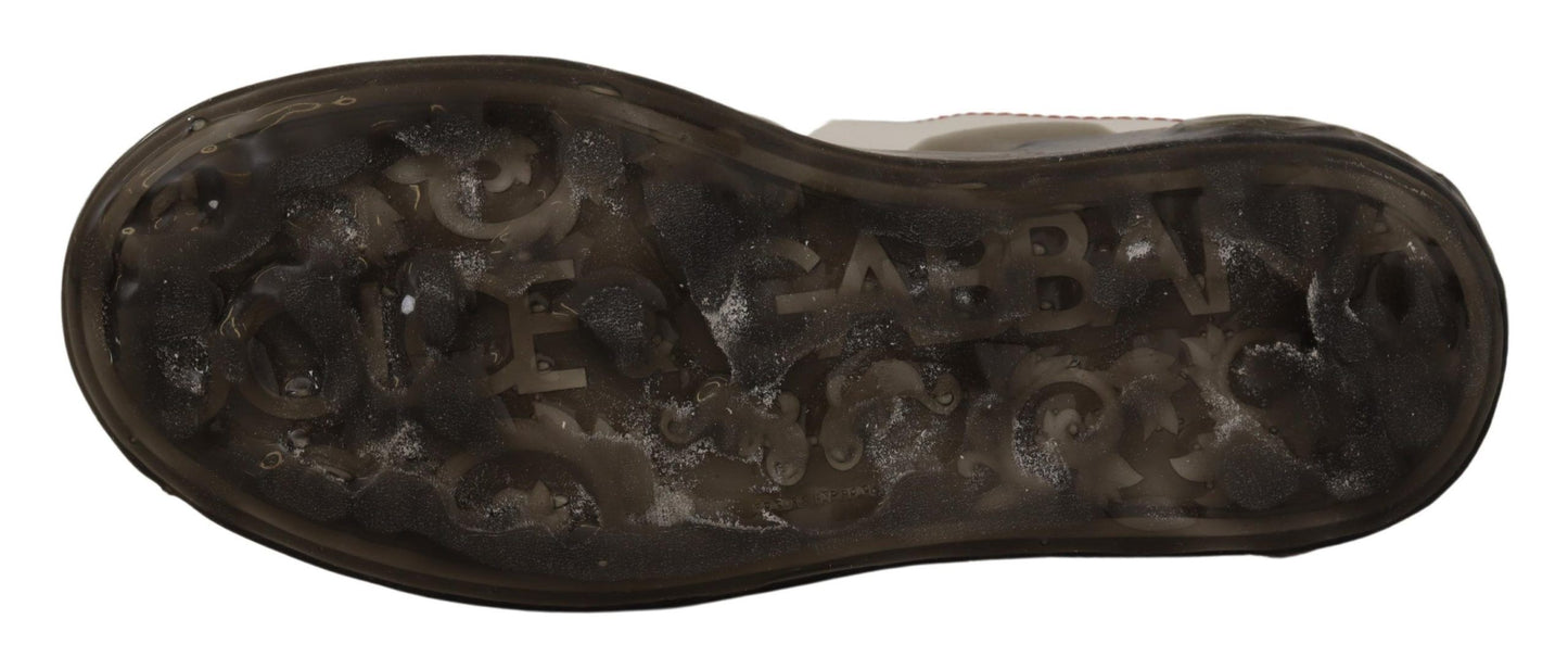 Dolce & Gabbana Elegantes zapatillas deportivas de cuero blanco