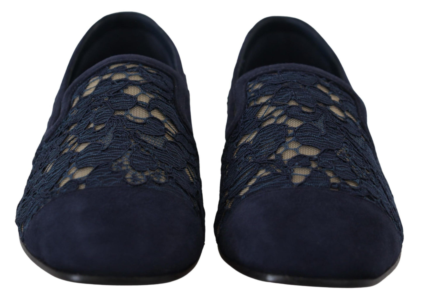 Dolce & Gabbana Elegantes Mocasines Planos Azules - Summer Chic