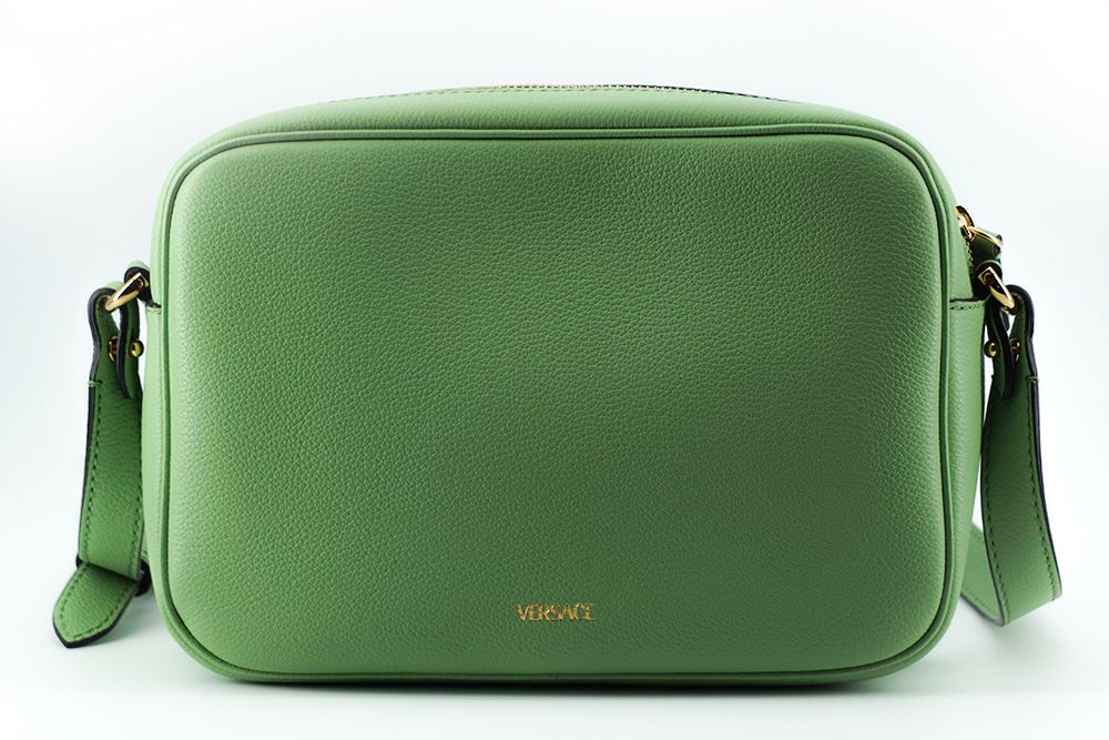 Versace Elegant Mint Green Leather Camera Case Bag – par Versace | Disponible sur Sandy Store ByNet