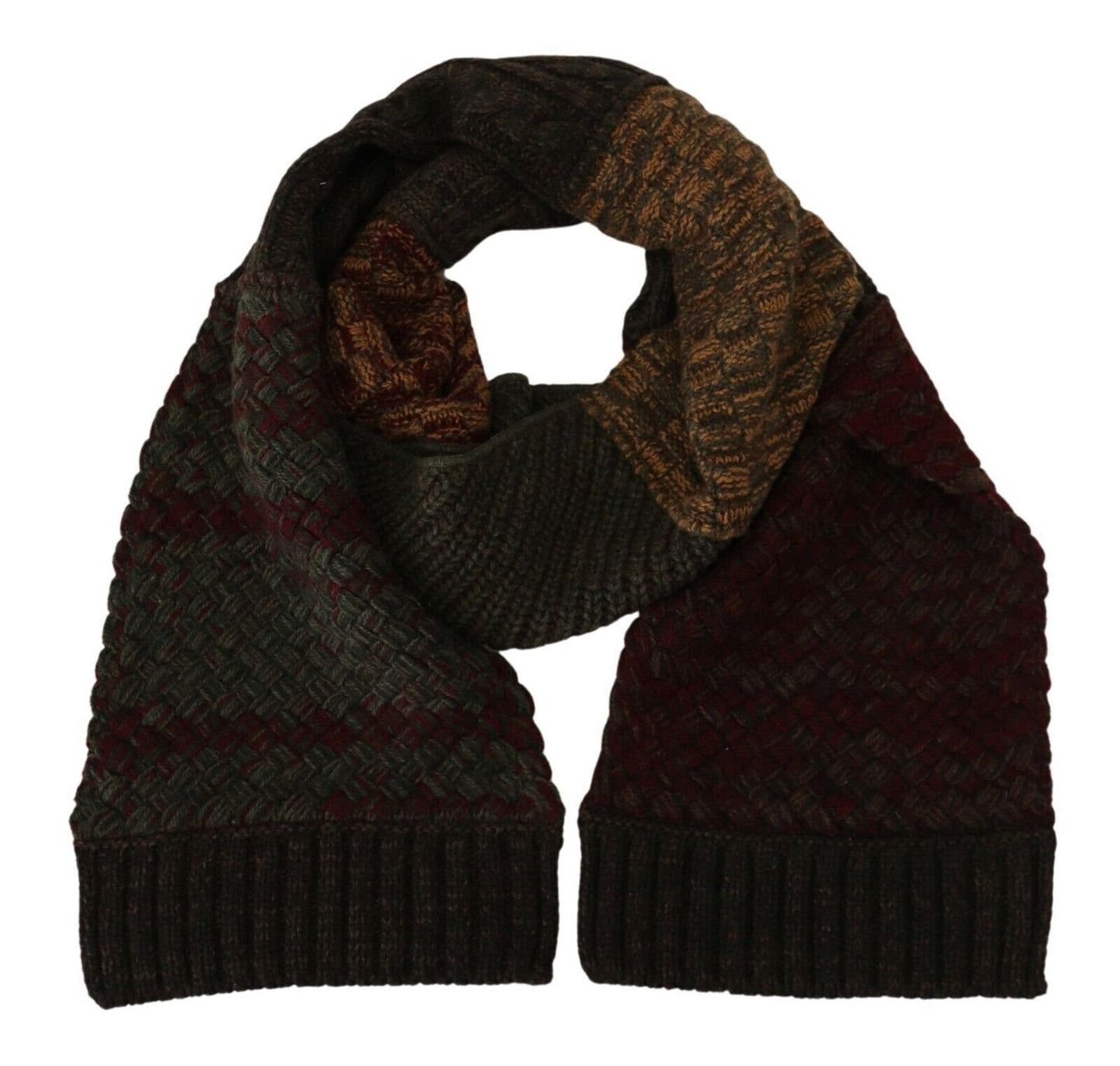 Bufanda de hombre Dolce & Gabbana elegante mezcla de lana y cachemira