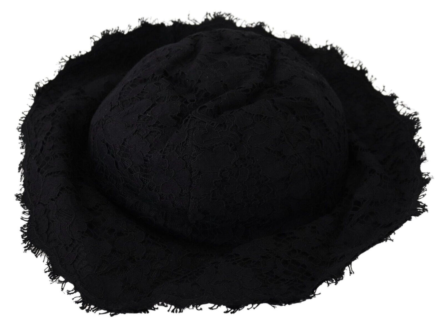 Dolce & Gabbana Elegante sombrero de diseñador negro listo para el sol