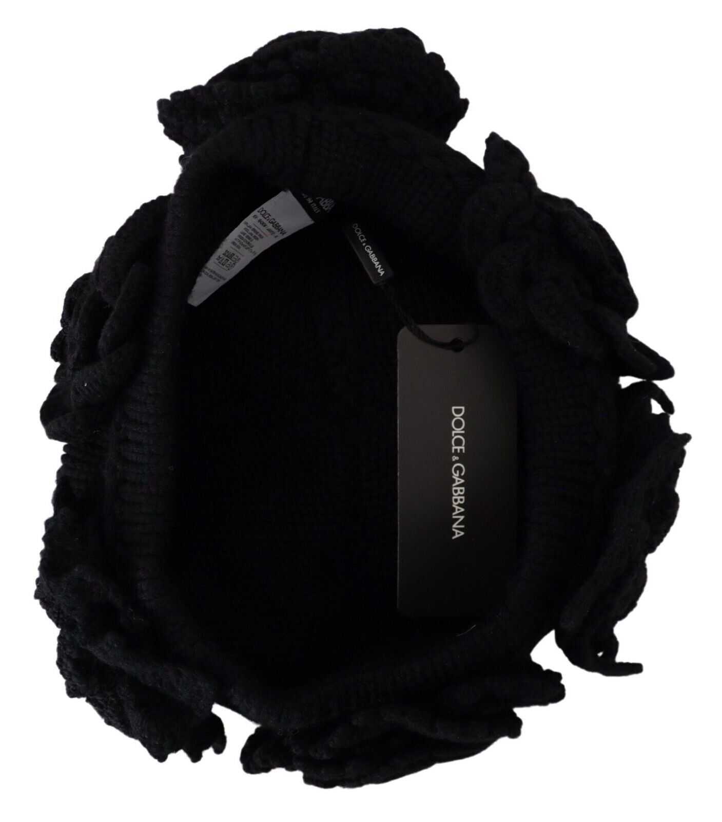 Dolce & Gabbana Gorro elegante de lana virgen negro
