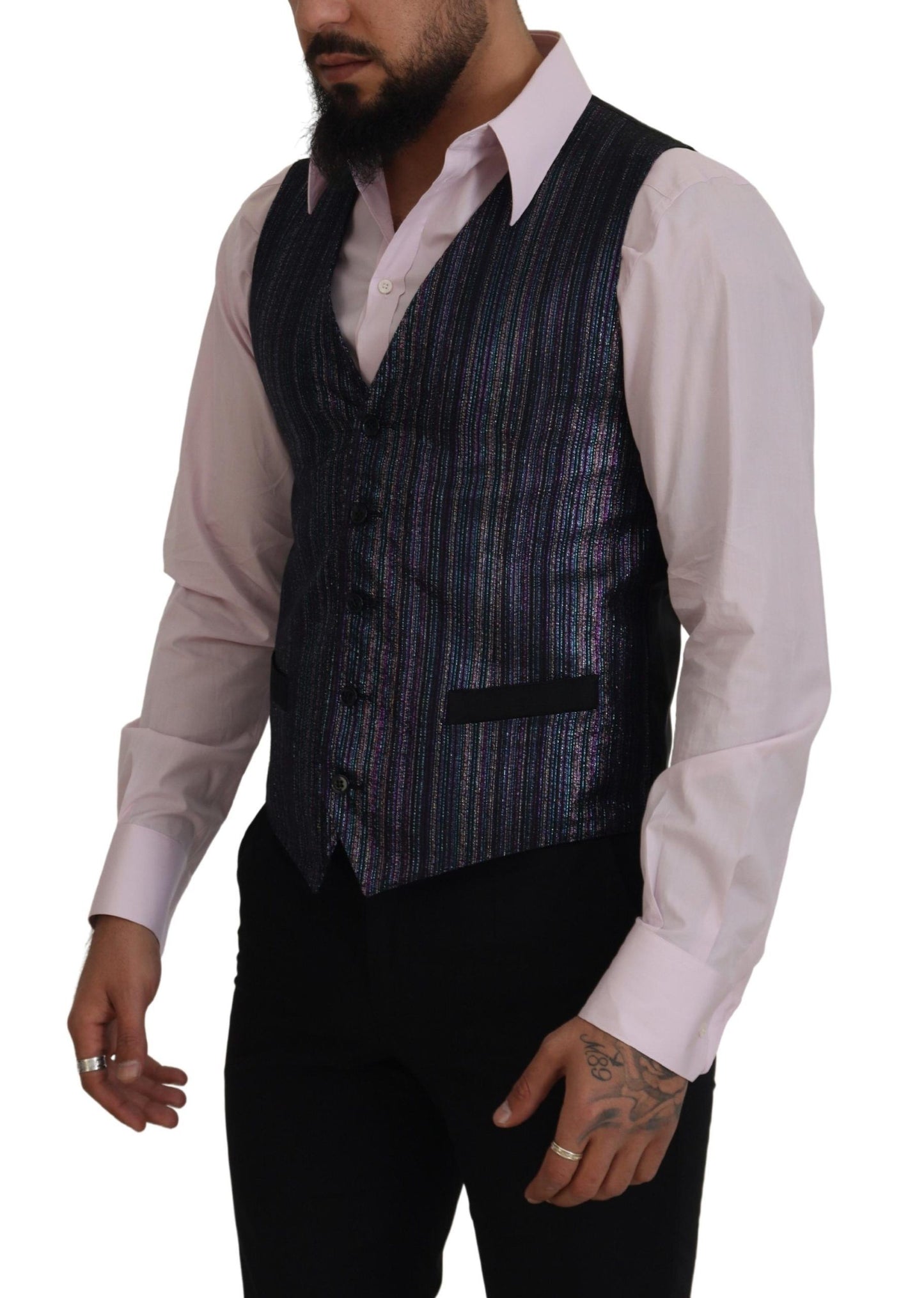 Dolce & Gabbana Chaleco de vestir formal multicolor Mezcla de lujo