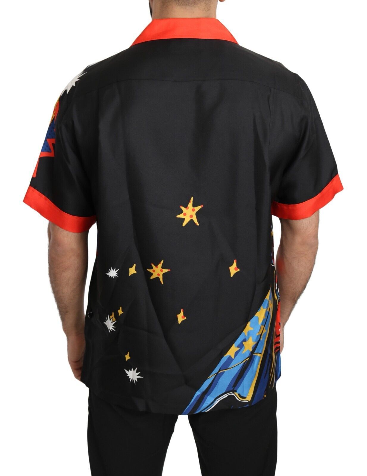 Dolce & Gabbana Camisa Elegancia Casual De Seda Multicolor