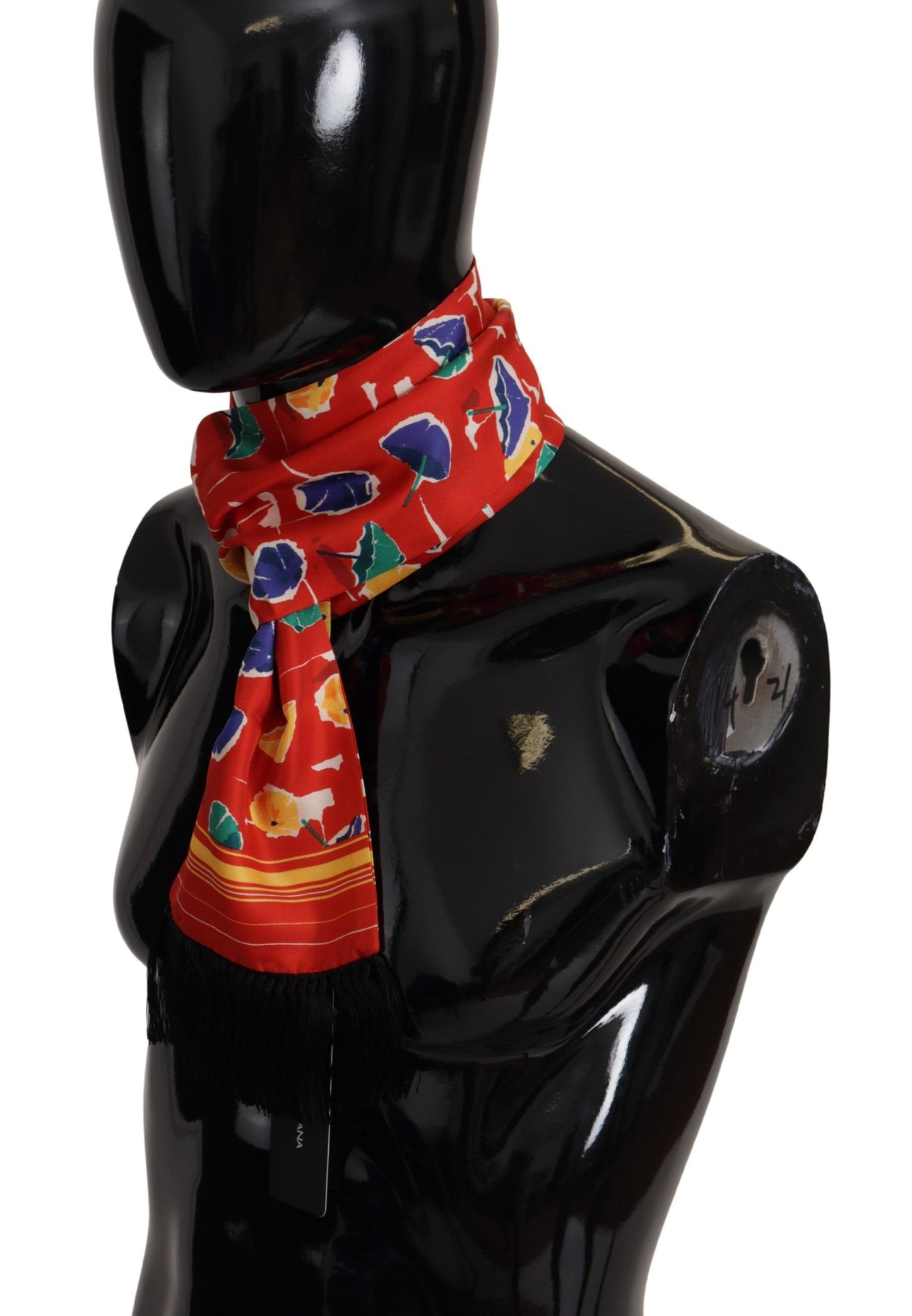 Dolce & Gabbana Elegante Bufanda De Seda Multicolor Para Hombre
