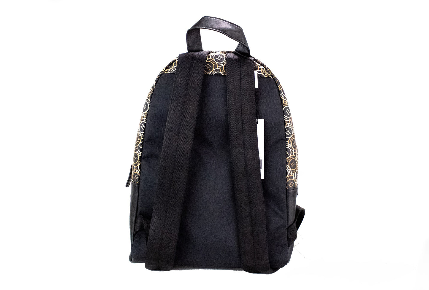 Marc Jacobs Signet Medium Black Logo Printed Leather Shoulder Backpack Bookbag – par Marc Jacobs | Disponible sur Sandy Store ByNet