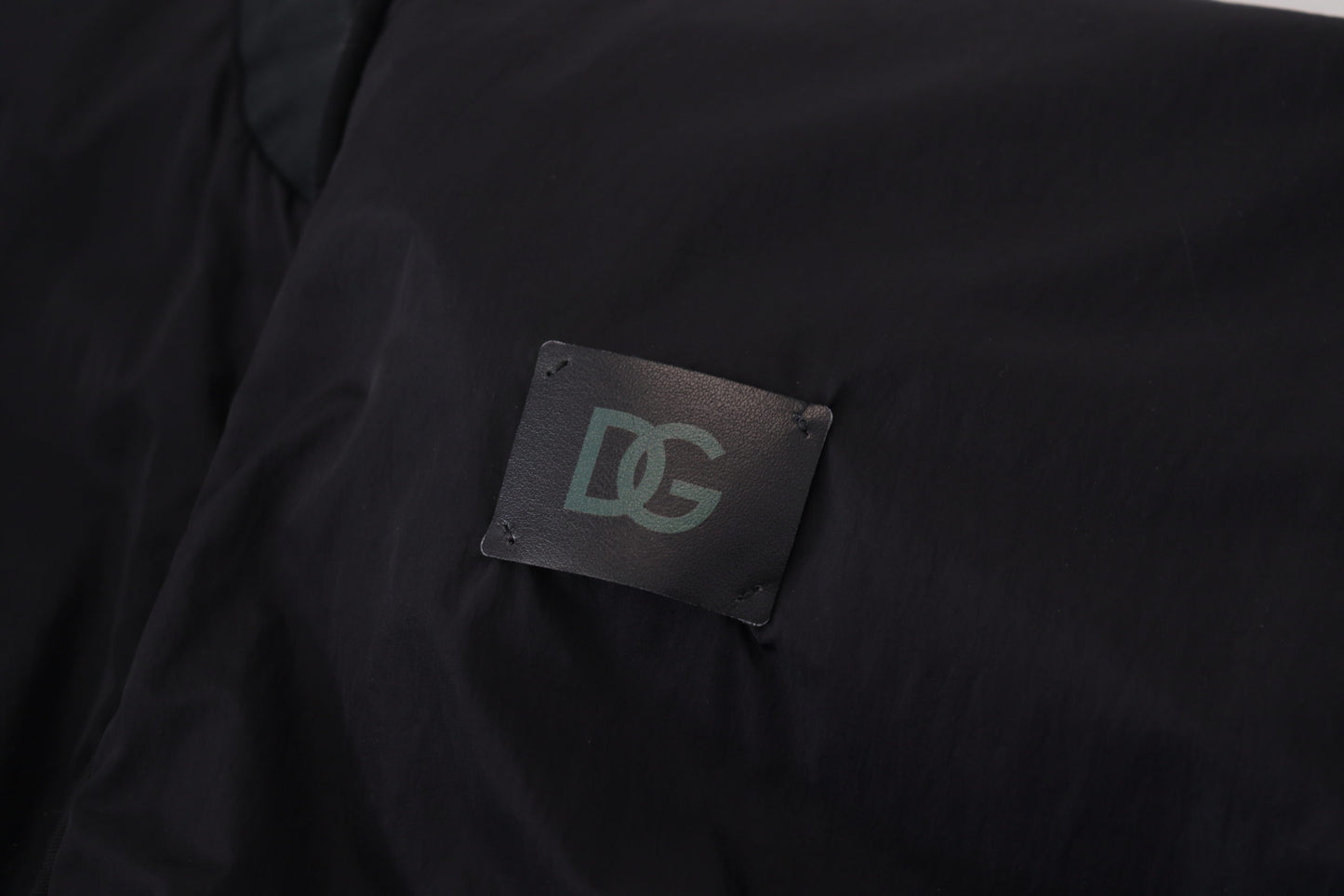 Dolce & Gabbana Elegante cazadora bomber negra