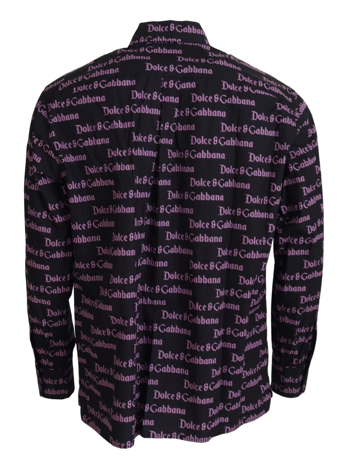 Dolce & Gabbana Camisa de vestir negra elegante slim fit