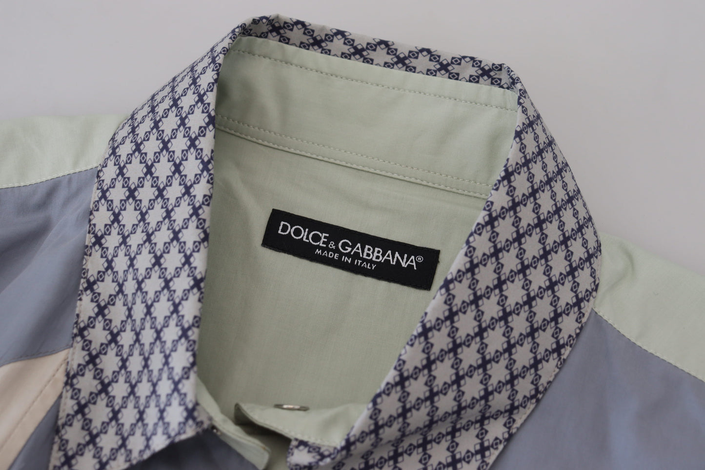 Dolce & Gabbana Camisa casual de corte slim multicolor