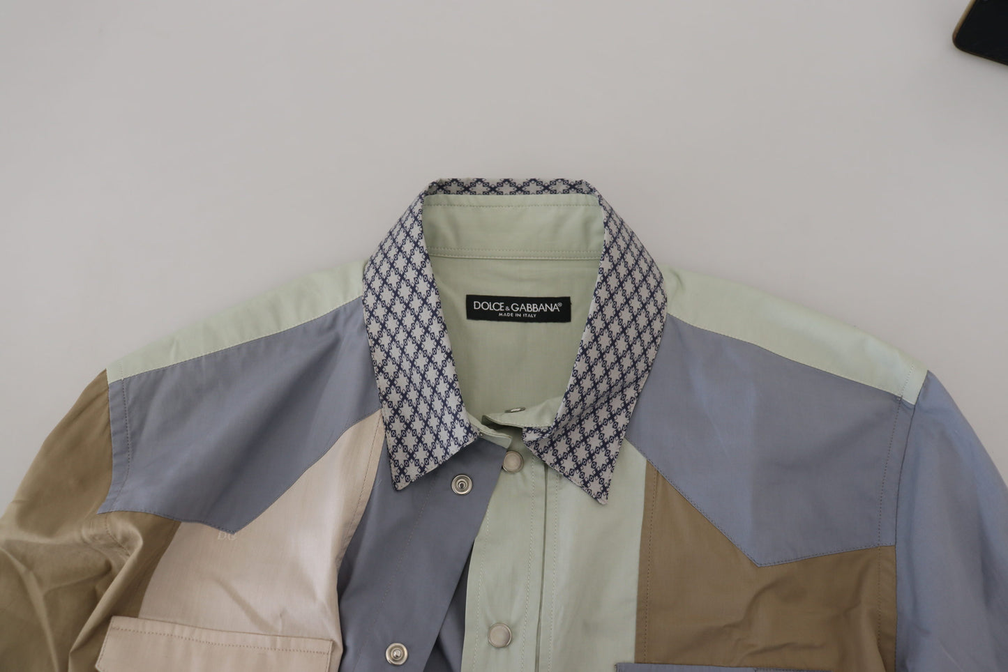 Dolce & Gabbana Camisa casual de corte slim multicolor