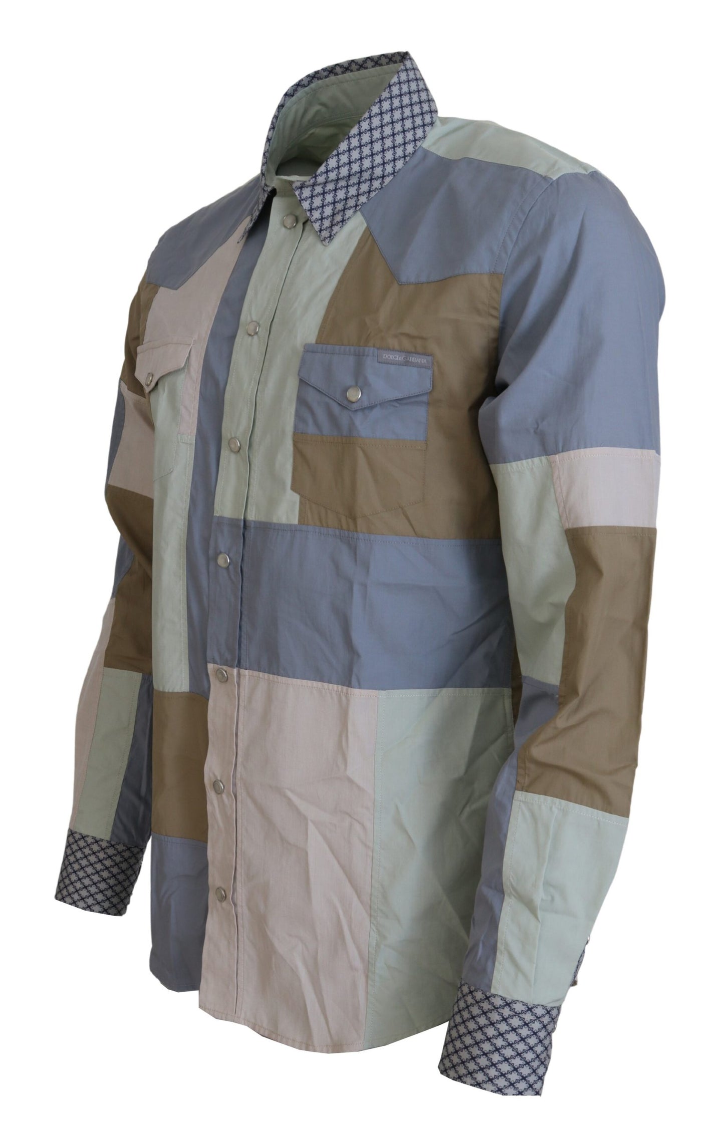 Dolce & Gabbana Camisa casual de corte slim multicolor