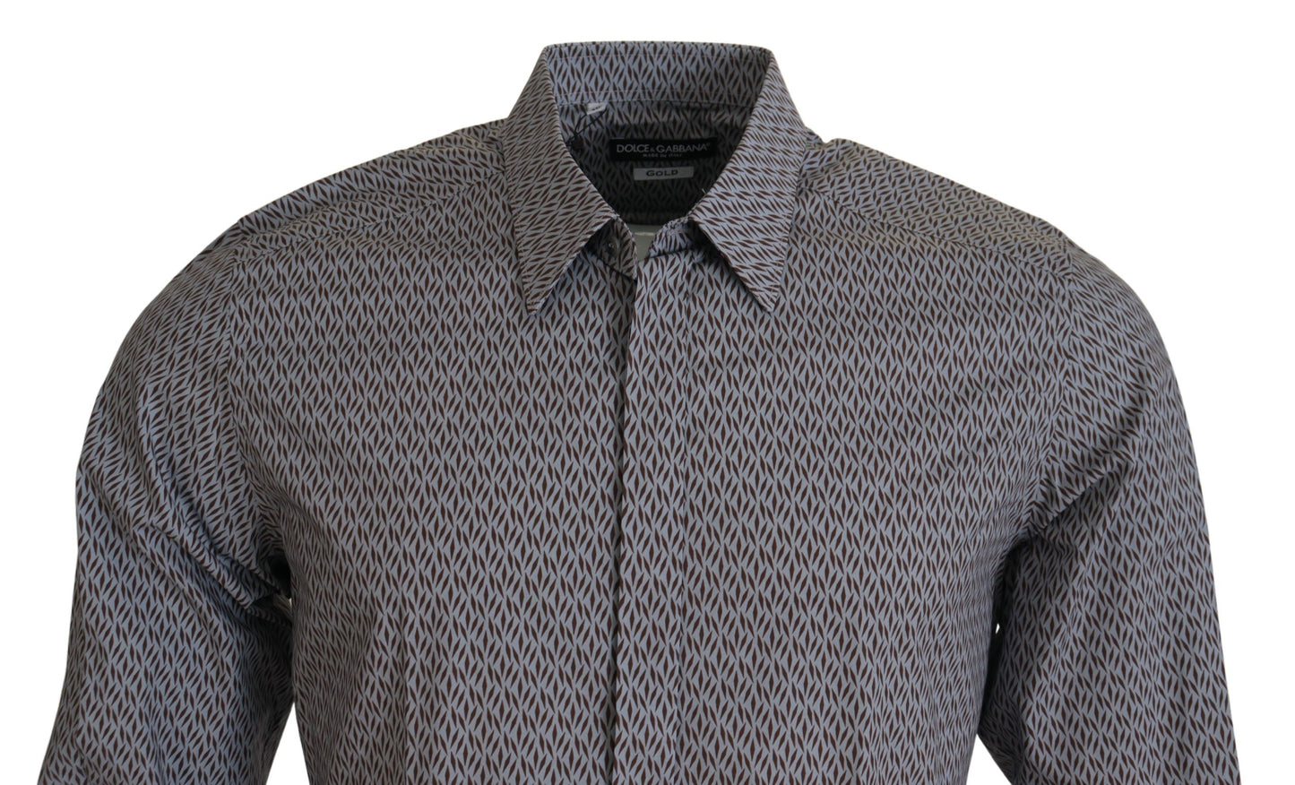 Dolce & Gabbana Camisa formal de algodón elegante y ajustada