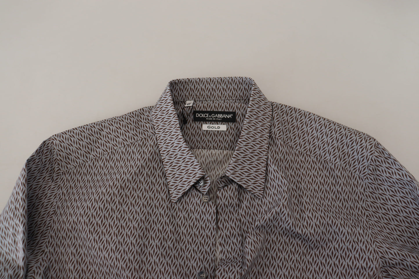 Dolce & Gabbana Camisa formal de algodón elegante y ajustada