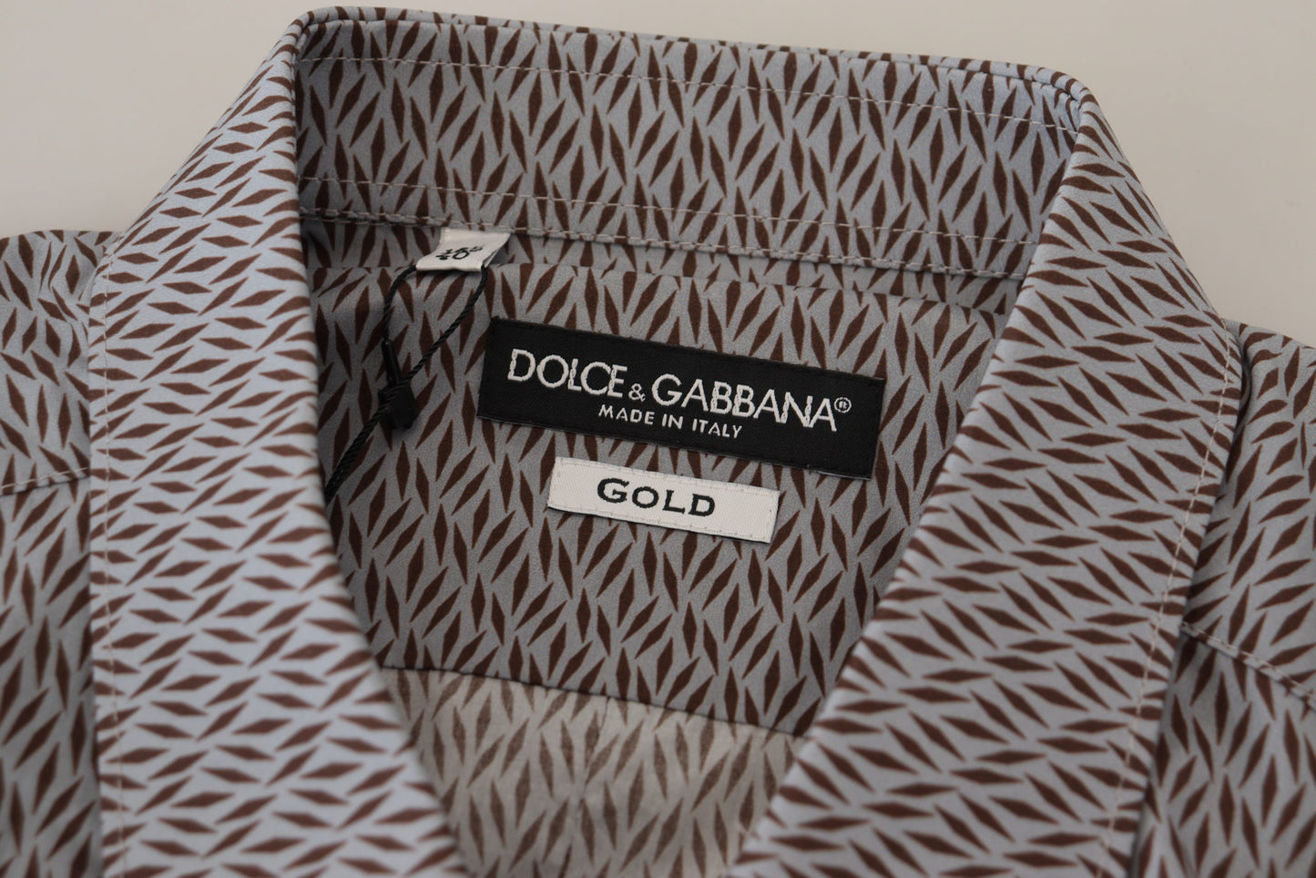 Dolce & Gabbana Camisa formal de algodón elegante y ajustada