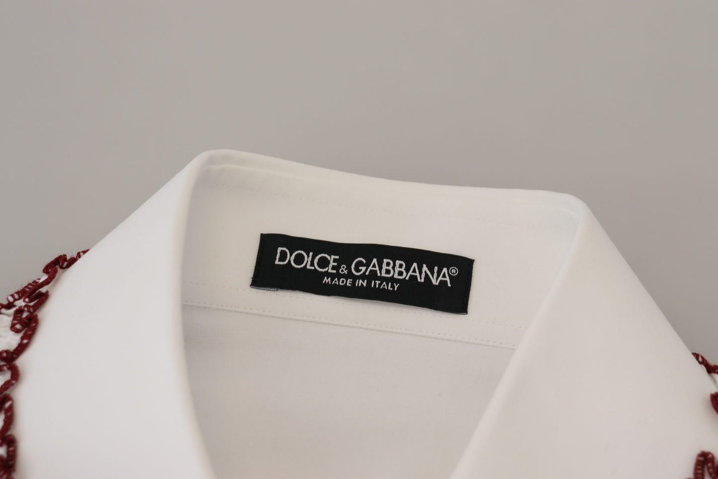 Dolce & Gabbana Elegante polo de algodón blanco