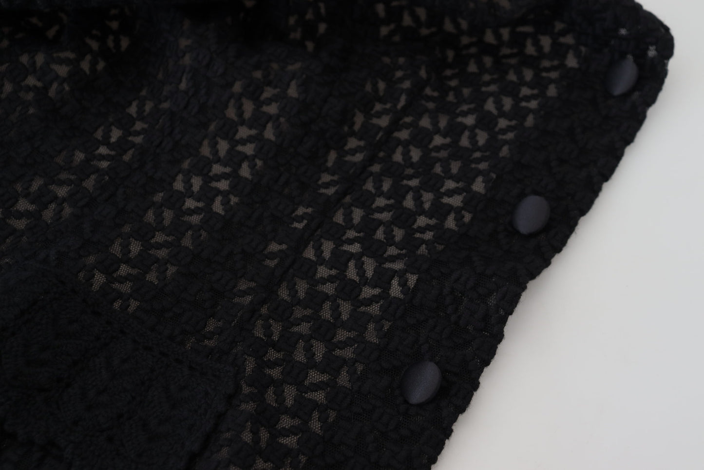 Dolce & Gabbana Elegante chaqueta con botones en mezcla de lana negra