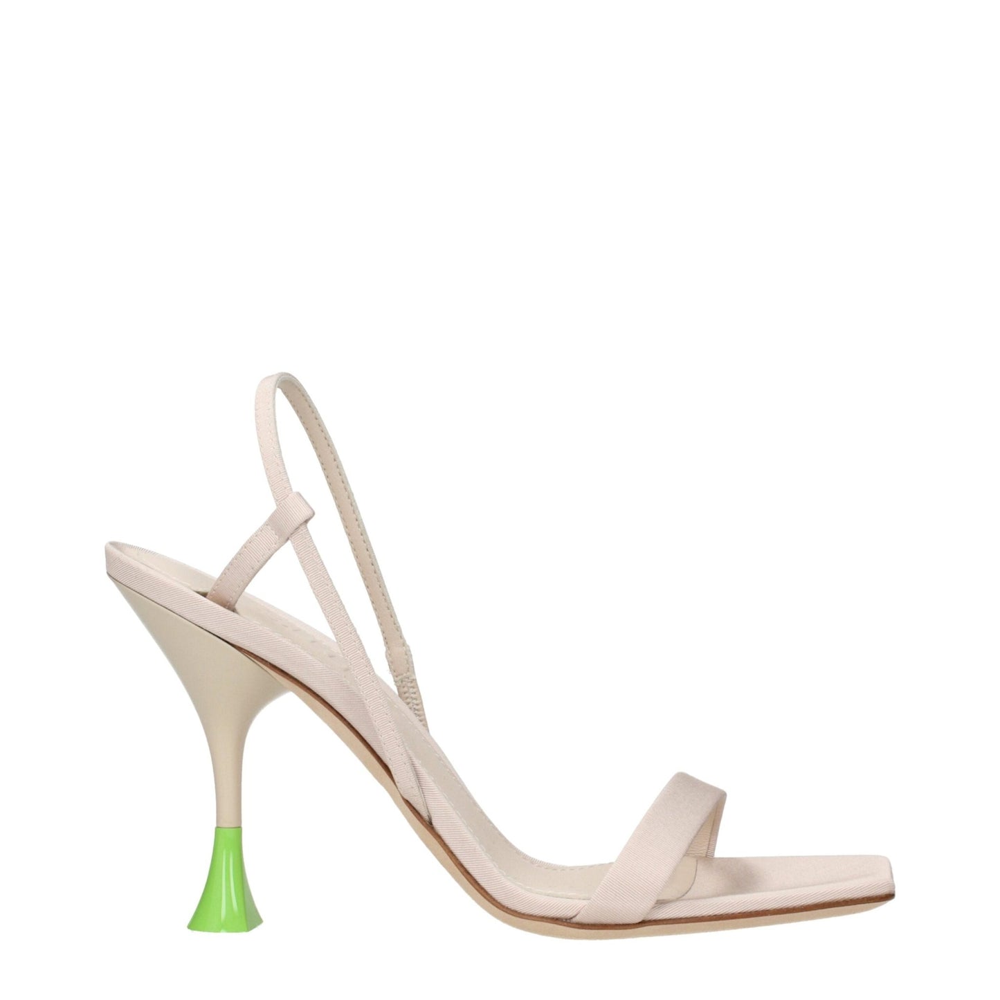3Juin Beige Fabric Stiletto Heels Sandals – EU36/US6 par 3Juin | Disponible sur Sandy Store ByNet