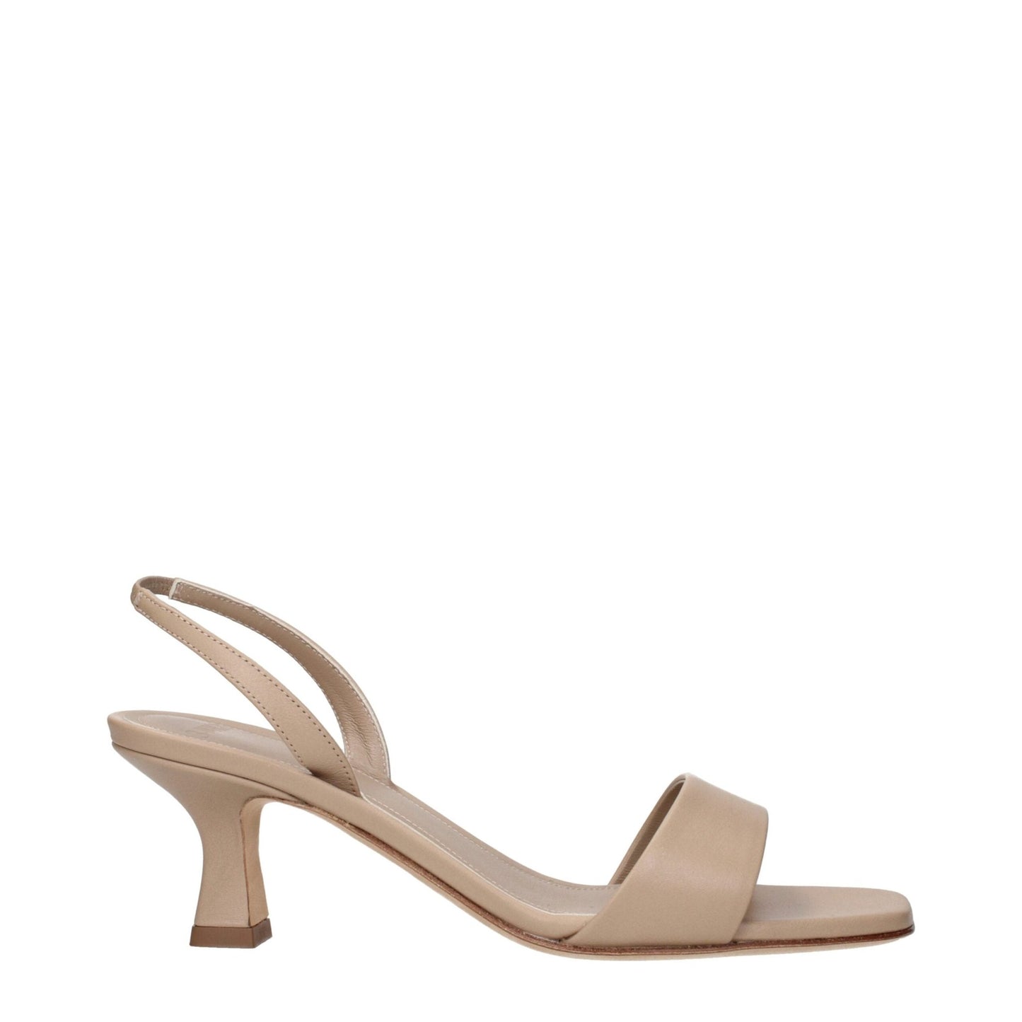3Juin Beige Leather Flat Sandals – EU36/US6 par 3Juin | Disponible sur Sandy Store ByNet