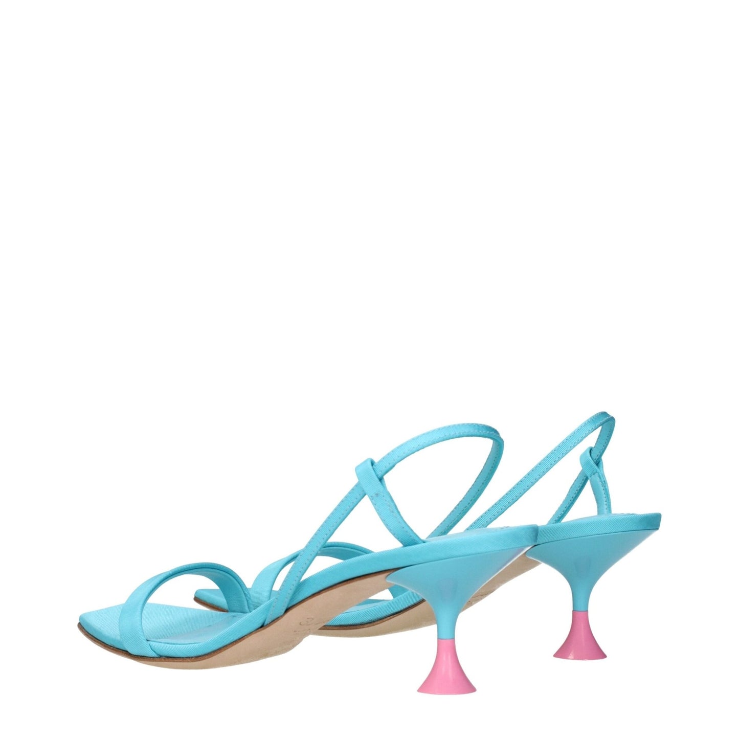 3Juin Blue Fabric Stiletto Heels Sandals – EU36.5/US6.5 par 3Juin | Disponible sur Sandy Store ByNet