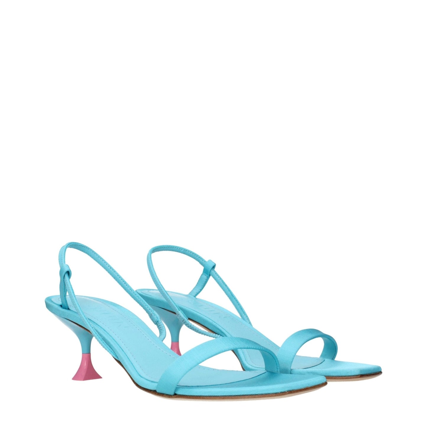 3Juin Blue Fabric Stiletto Heels Sandals – EU36.5/US6.5 par 3Juin | Disponible sur Sandy Store ByNet