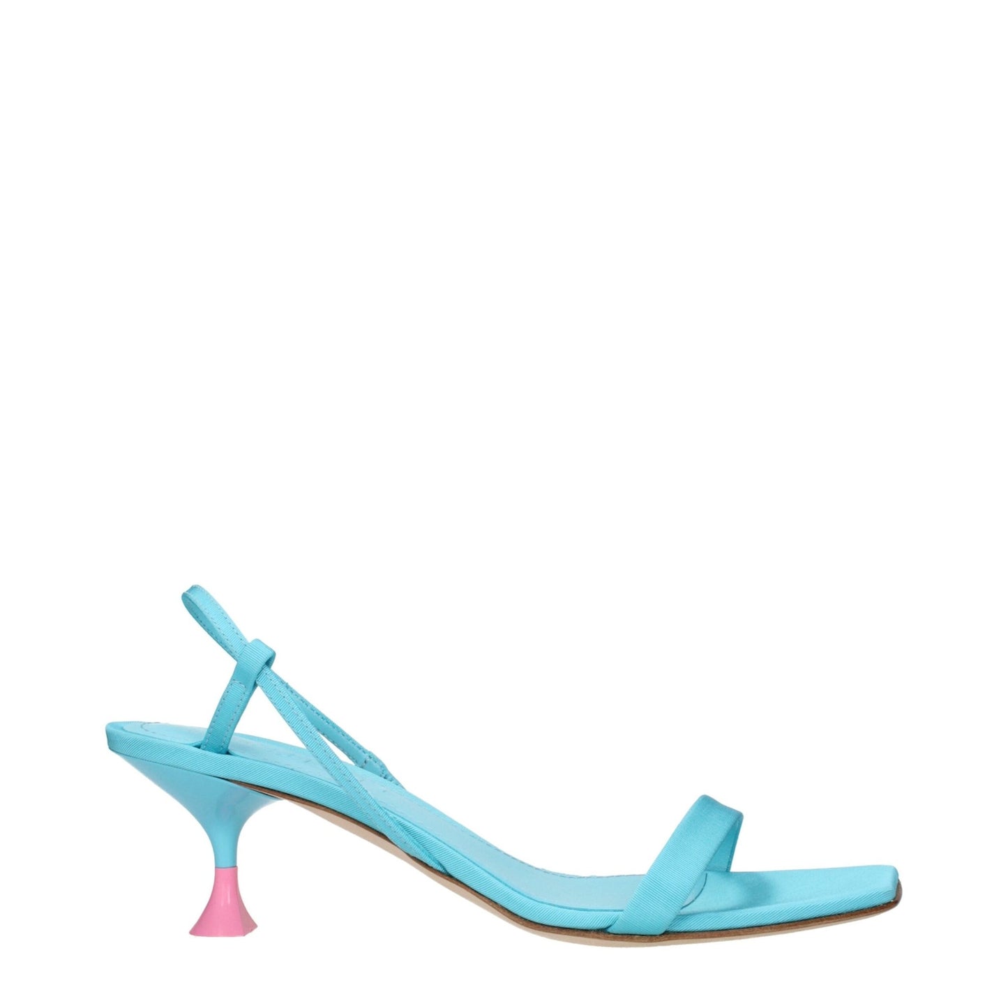3Juin Blue Fabric Stiletto Heels Sandals – EU36.5/US6.5 par 3Juin | Disponible sur Sandy Store ByNet