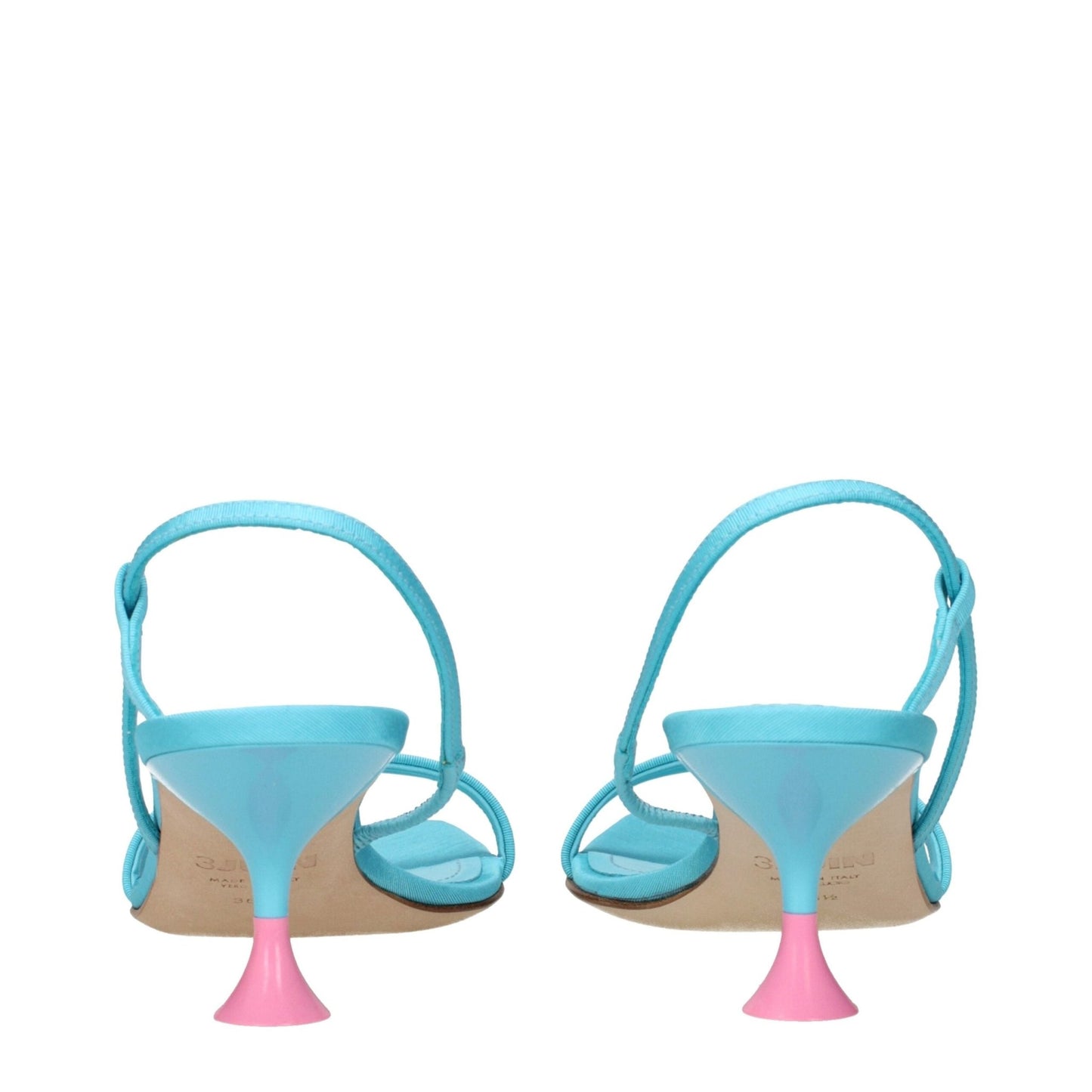 3Juin Blue Fabric Stiletto Heels Sandals – EU36.5/US6.5 par 3Juin | Disponible sur Sandy Store ByNet