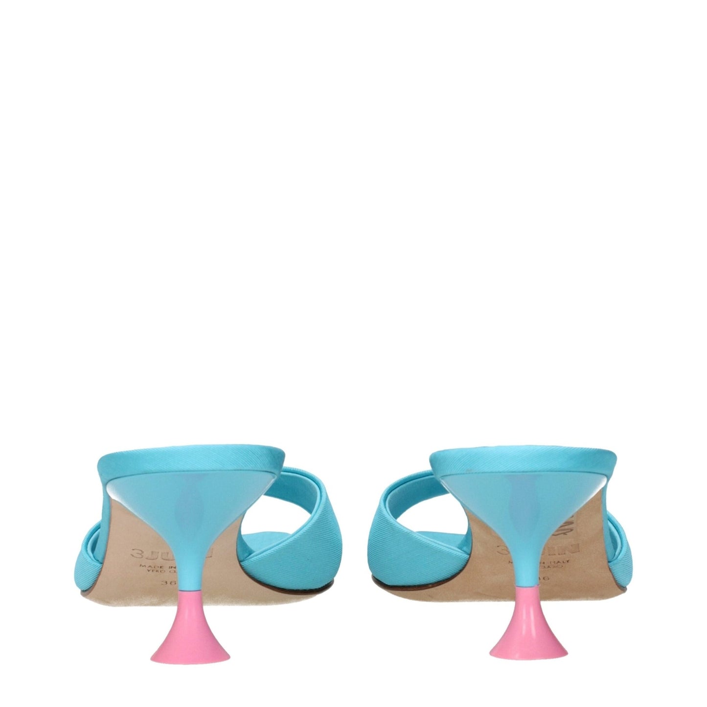3Juin Blue Fabric Stiletto Heels Sandals – EU36/US6 par 3Juin | Disponible sur Sandy Store ByNet