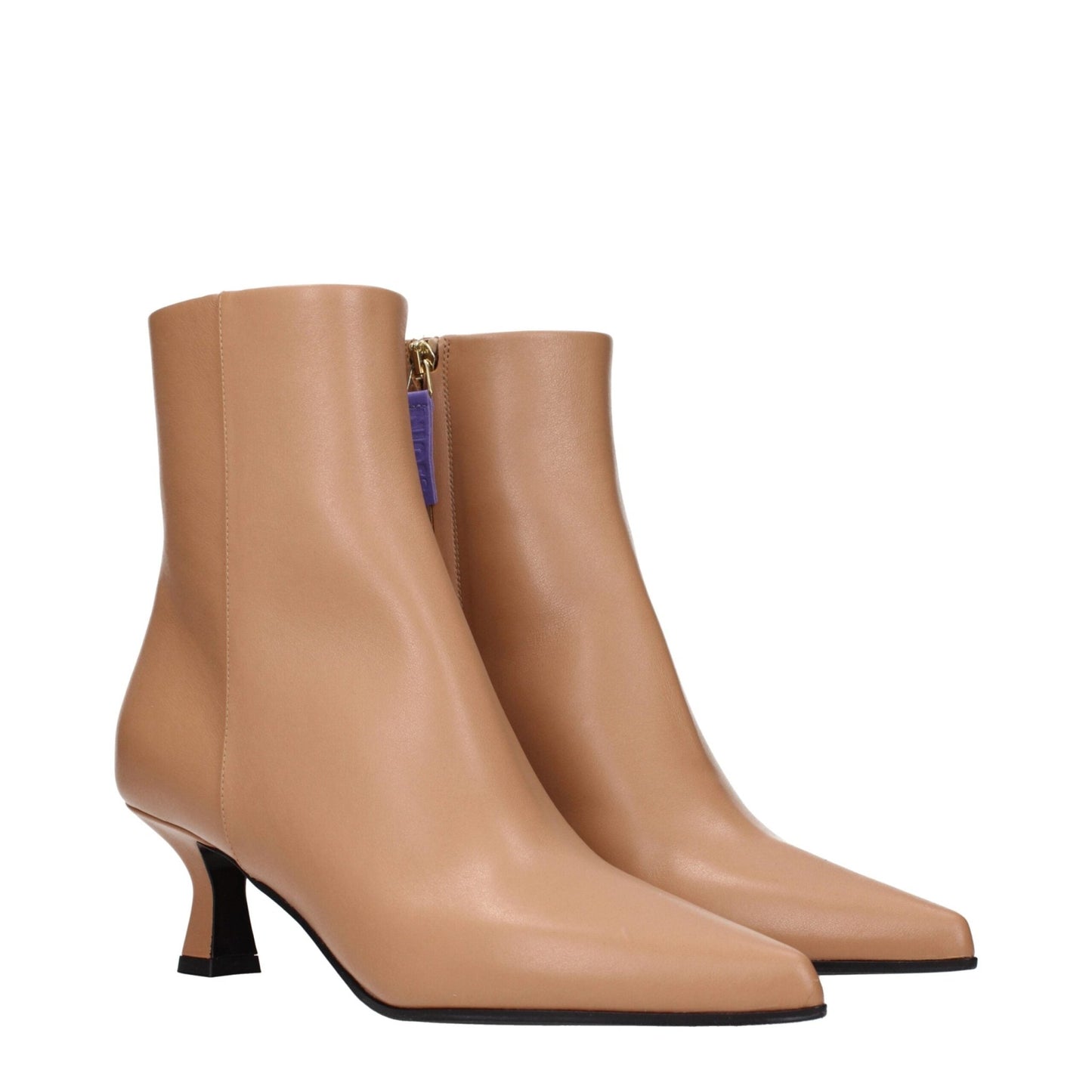 3Juin Brown Leather Ankle Boots – EU37.5/US7.5 par 3Juin | Disponible sur Sandy Store ByNet
