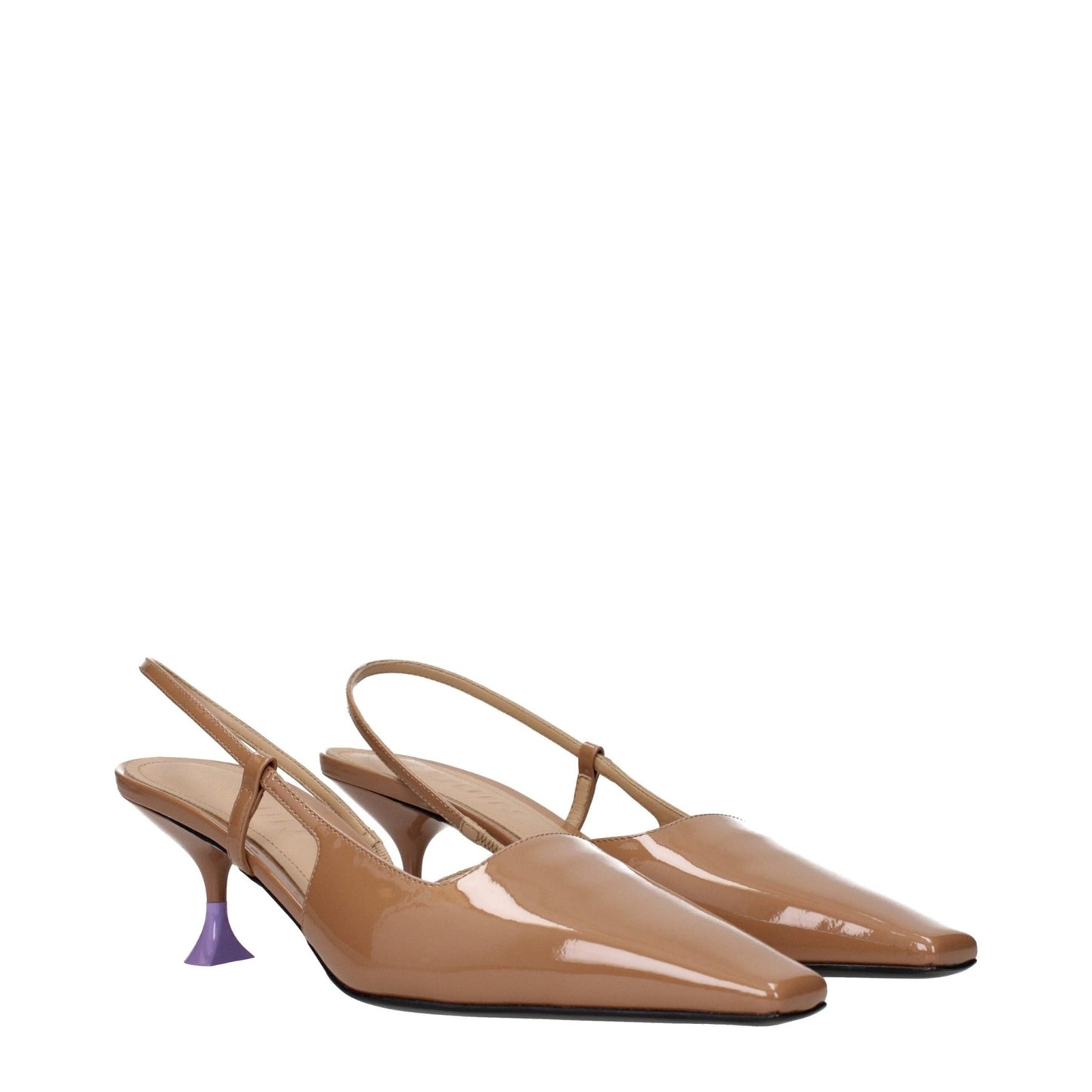 3Juin Brown Leather Mid Heel Pumps – EU38.5/US8.5 par 3Juin | Disponible sur Sandy Store ByNet