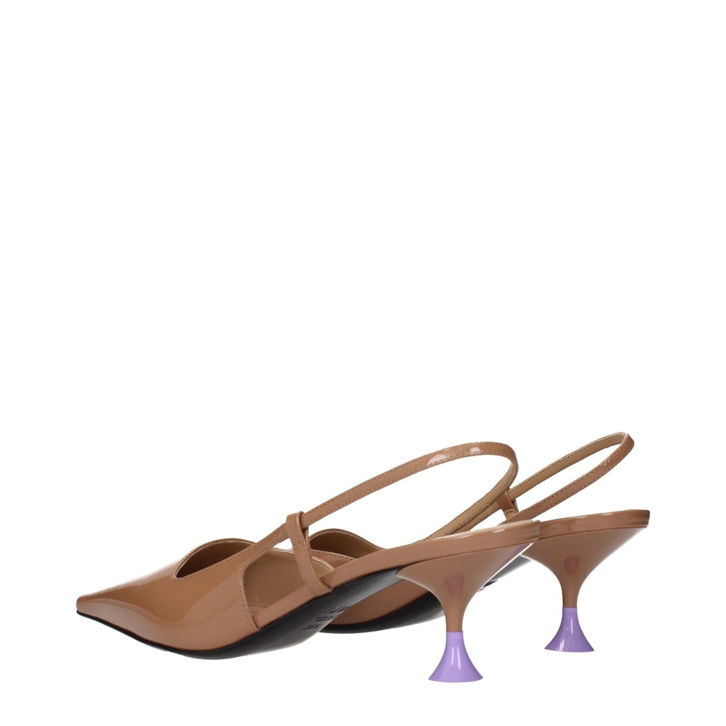 3Juin Brown Leather Mid Heel Pumps – EU38.5/US8.5 par 3Juin | Disponible sur Sandy Store ByNet
