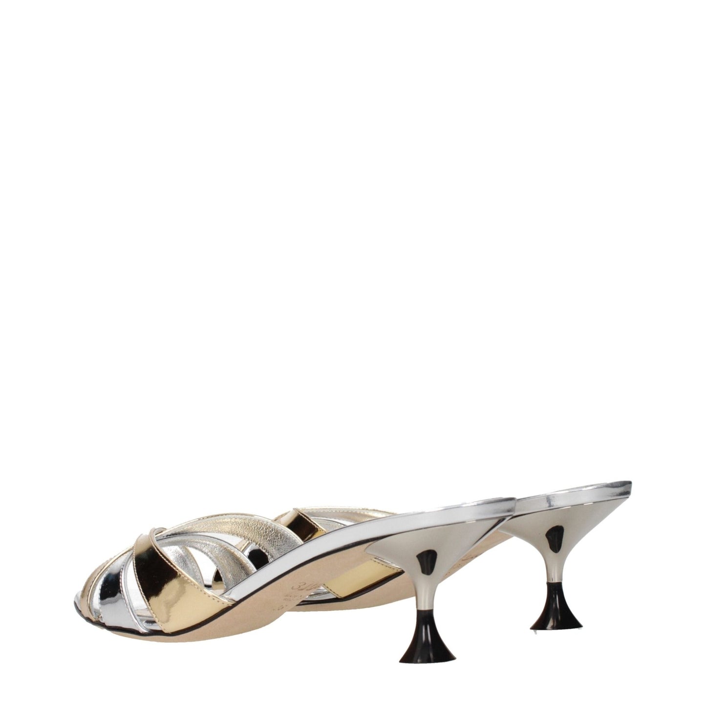 3Juin Gray Leather Stiletto Heels Sandals – EU36/US6 par 3Juin | Disponible sur Sandy Store ByNet