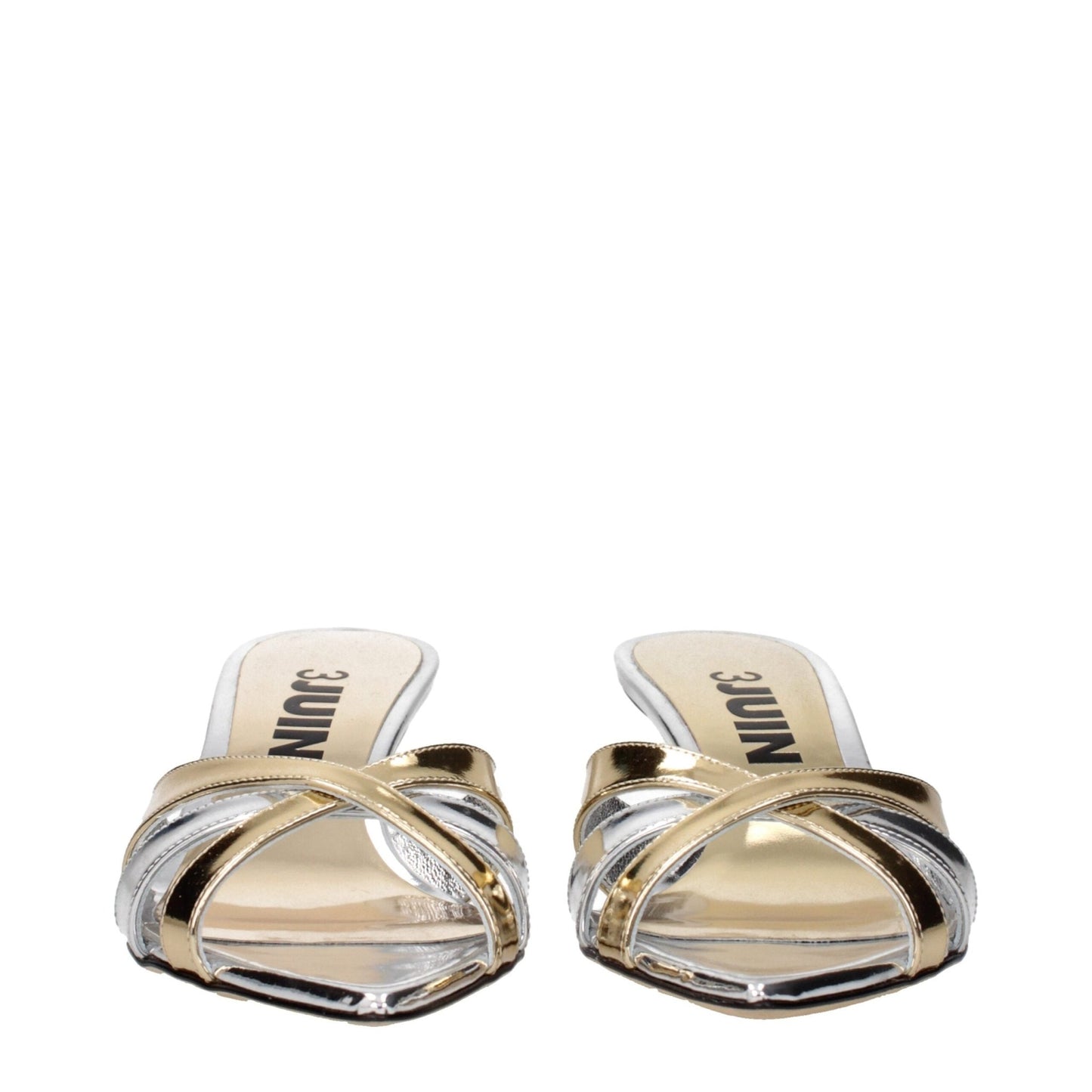 3Juin Gray Leather Stiletto Heels Sandals – EU36/US6 par 3Juin | Disponible sur Sandy Store ByNet